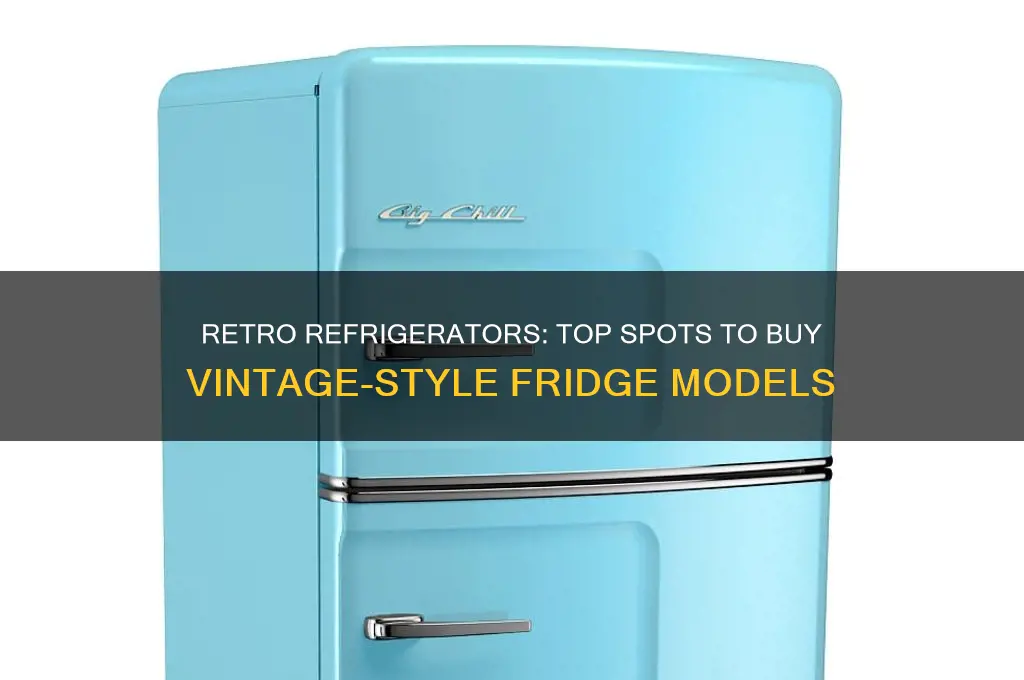 where to buy new retro looking refrigerators