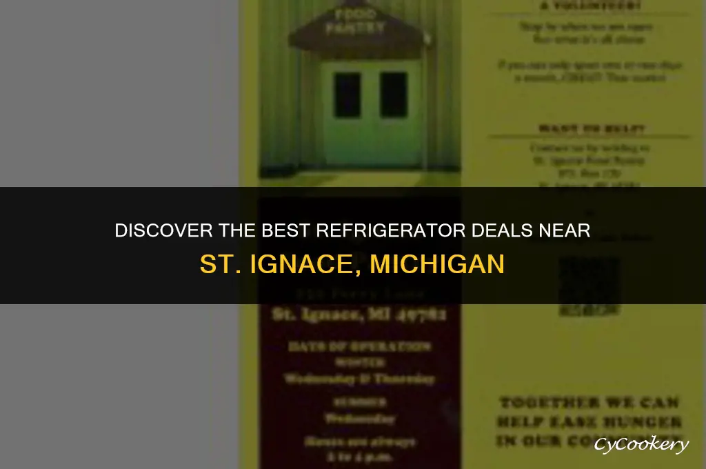 where to buy refrigerator near st ignace michigan