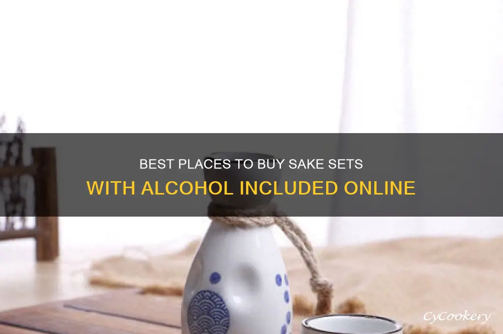 where to buy sake set with alchol