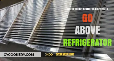 Where to Buy Stainless Louvers for Above Your Refrigerator