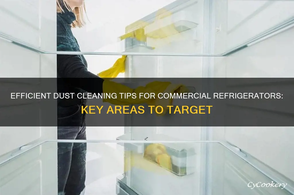 where to clean dust in commercial refrigerator