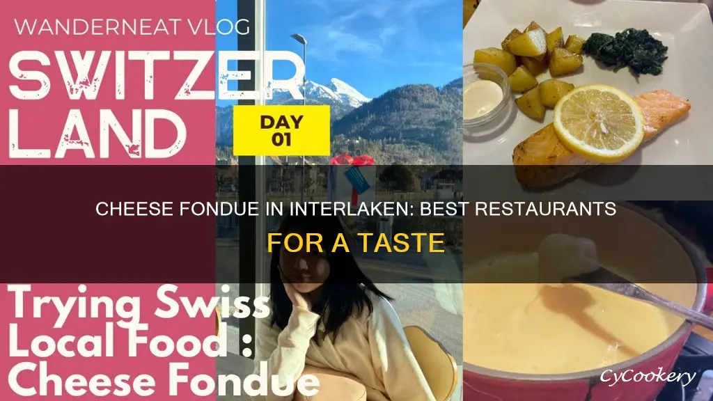 where to eat cheese fondue in interlaken