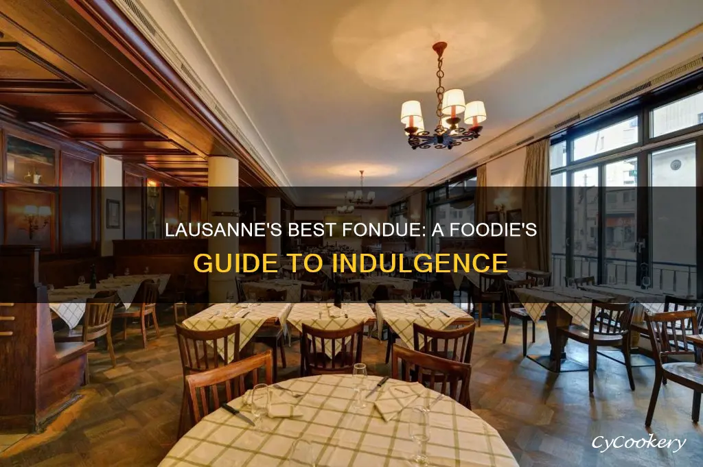 where to eat fondue in lausanne