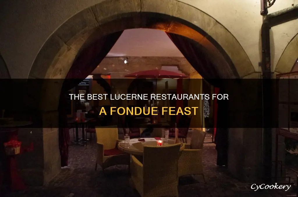 where to eat fondue in lucerne