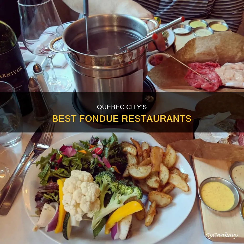 where to eat fondue in quebec city