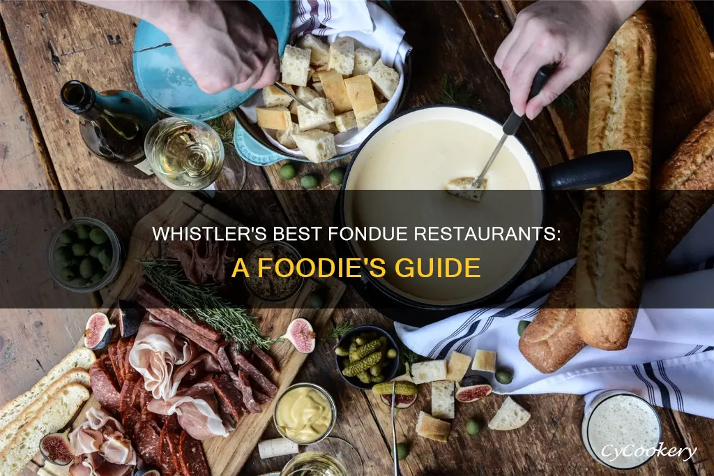 where to eat fondue in whistler