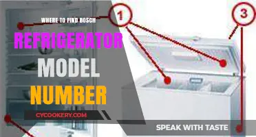 Locate Your Bosch Refrigerator Model Number: Quick and Easy Guide