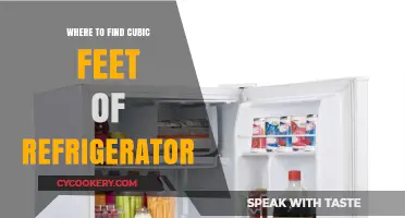 Finding the Perfect Fit: Locating Your Refrigerator's Cubic Feet