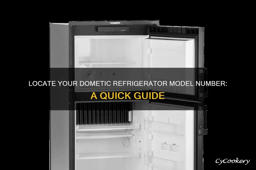 where to find dometic refrigerator model number