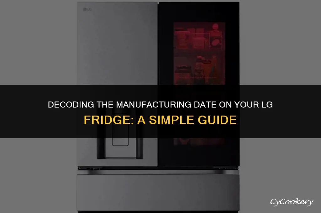where to find manufacture date on lg refrigerator