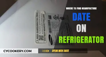 Locate Your Fridge's Manufacture Date: A Quick Guide