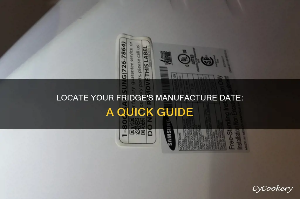 where to find manufacture date on refrigerator