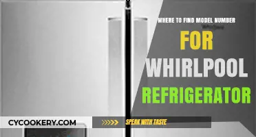 Locating Your Whirlpool Refrigerator Model Number: A Quick Guide