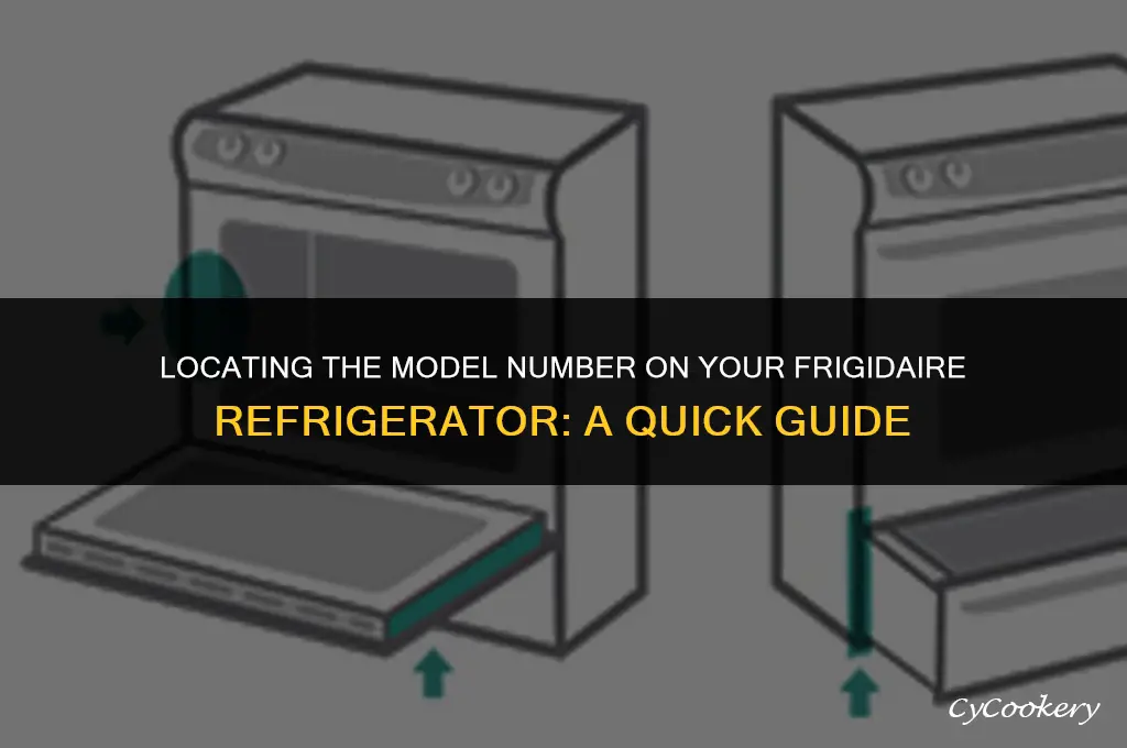 where to find model number on a frigidaire refrigerator