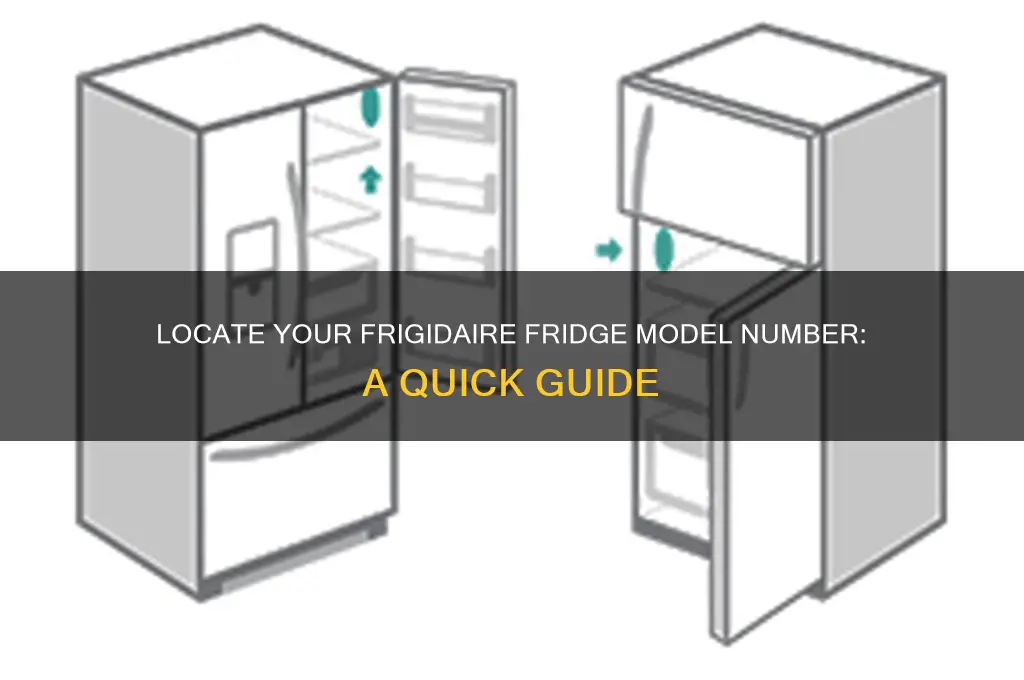 where to find model number on frigidaire refrigerator