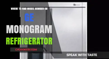 Locating the Model Number on Your GE Monogram Refrigerator: A Quick Guide