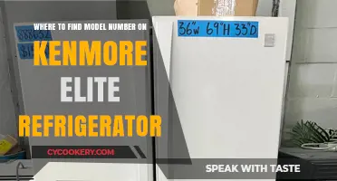 Locating the Model Number on Your Kenmore Elite Fridge: A Quick Guide