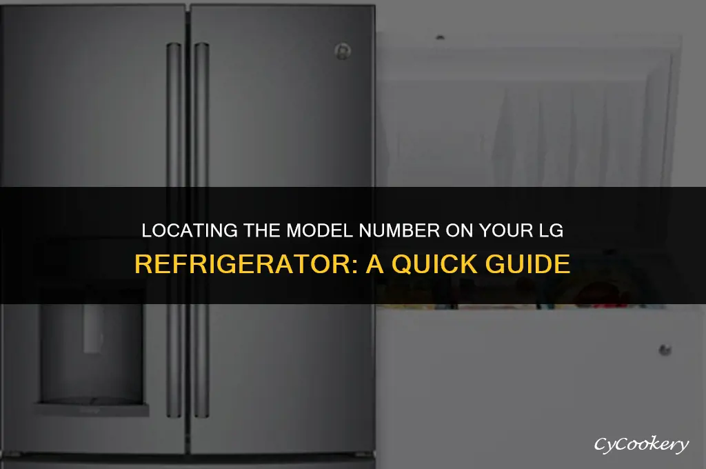 where to find model number on lg refrigerator