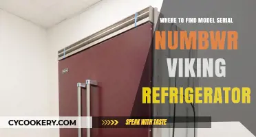 Where to Locate the Model Serial Number on Your Viking Refrigerator
