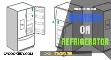 Locate Your Refrigerator's Part Number: A Quick and Easy Guide