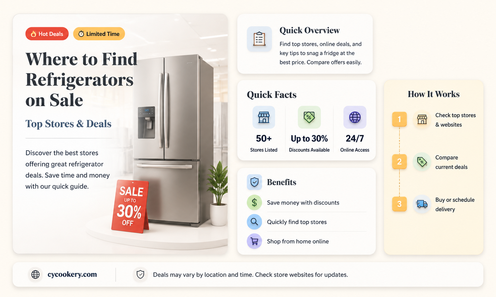 are an y stores have refrigerators on sale