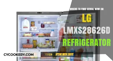 Locating the Serial Number on Your LG LMXS28626D Refrigerator: A Quick Guide