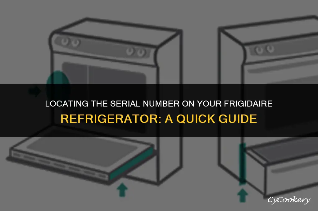 where to find serial number on frigidaire refrigerator
