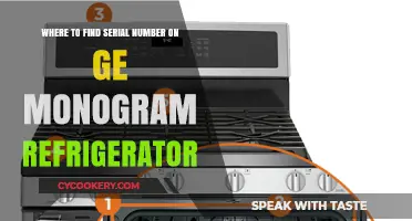Locating the Serial Number on Your GE Monogram Refrigerator: A Quick Guide