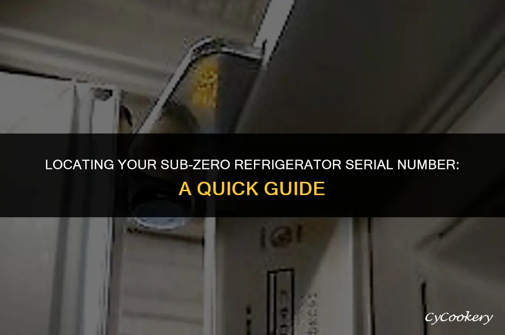 where to find sub zero refrigerator serial number