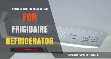 Locating the Reset Button on Your Frigidaire Refrigerator: A Quick Guide