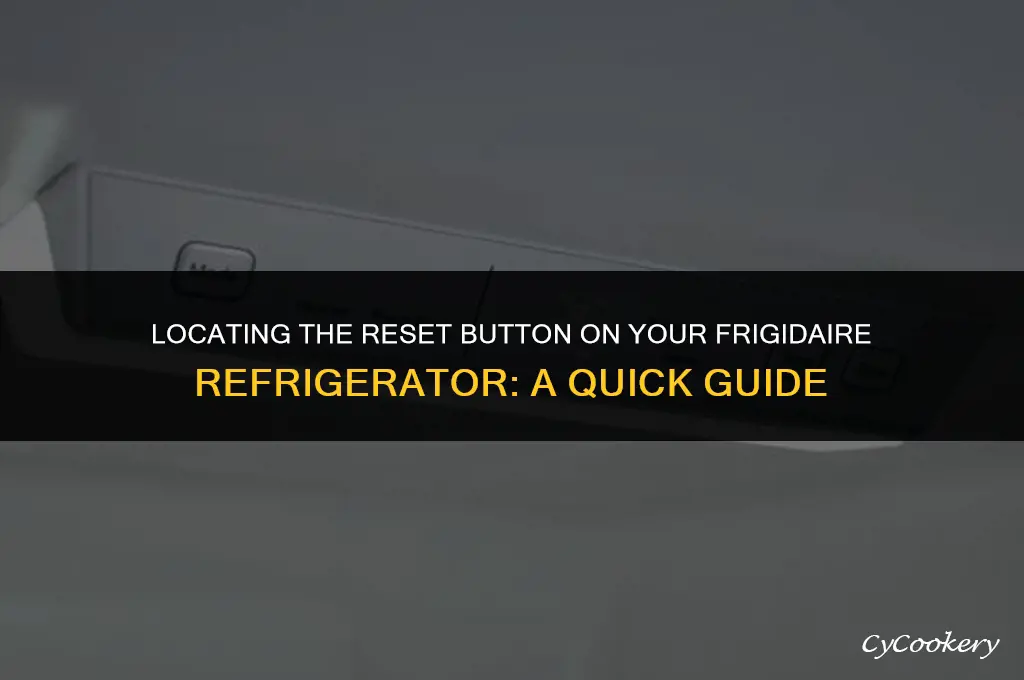 where to find the reset button for frigidaire refrigerator
