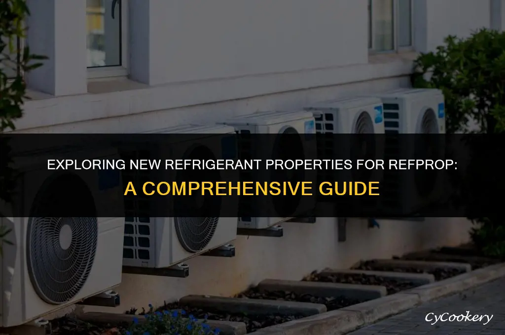 where to get new refrigerant properties for refprop