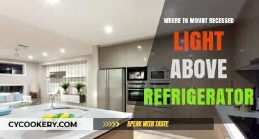 Optimal Placement: Mounting Recessed Lights Above Your Refrigerator