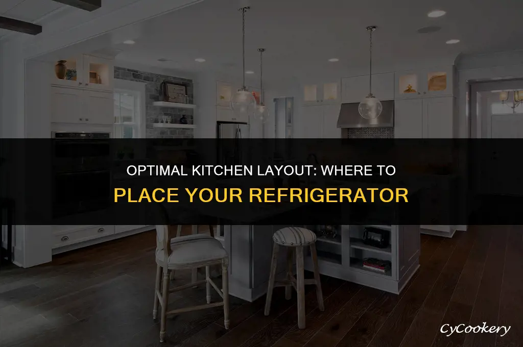 where to place a refrigerator in a kitchen