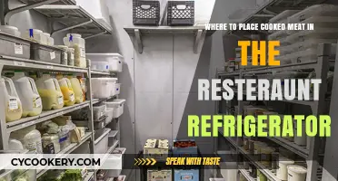 Optimal Storage: Where to Place Cooked Meat in the Restaurant Refrigerator