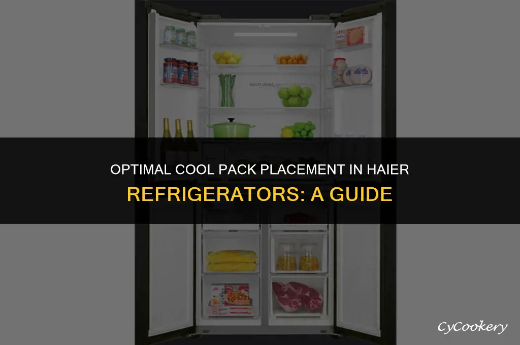 where to place cool pack in haier refrigerator