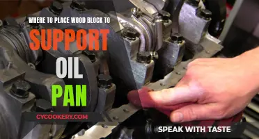 Supporting Your Oil Pan: Wood Block Placement Tips