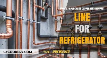 Where to Buy Copper Water Supply Lines for Your Refrigerator