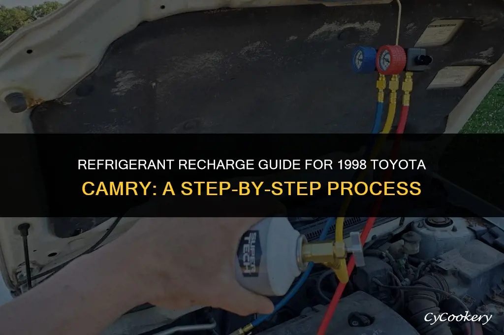 where to put car refrigerant 1998 toyota camry