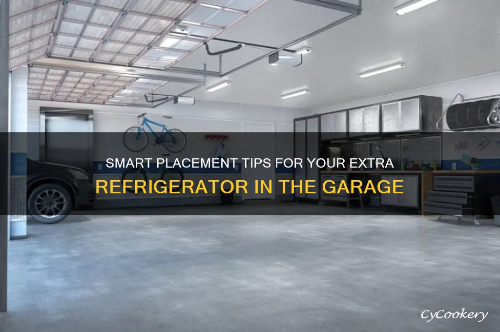 where to put extra refrigerator in garage