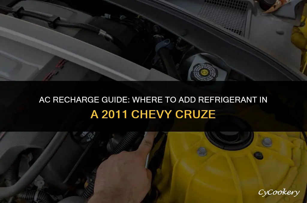 where to put refrigerant for ac 11 chevy cruze