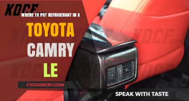 Toyota Camry LE Refrigerant Refill: Locating the AC System Entry Point