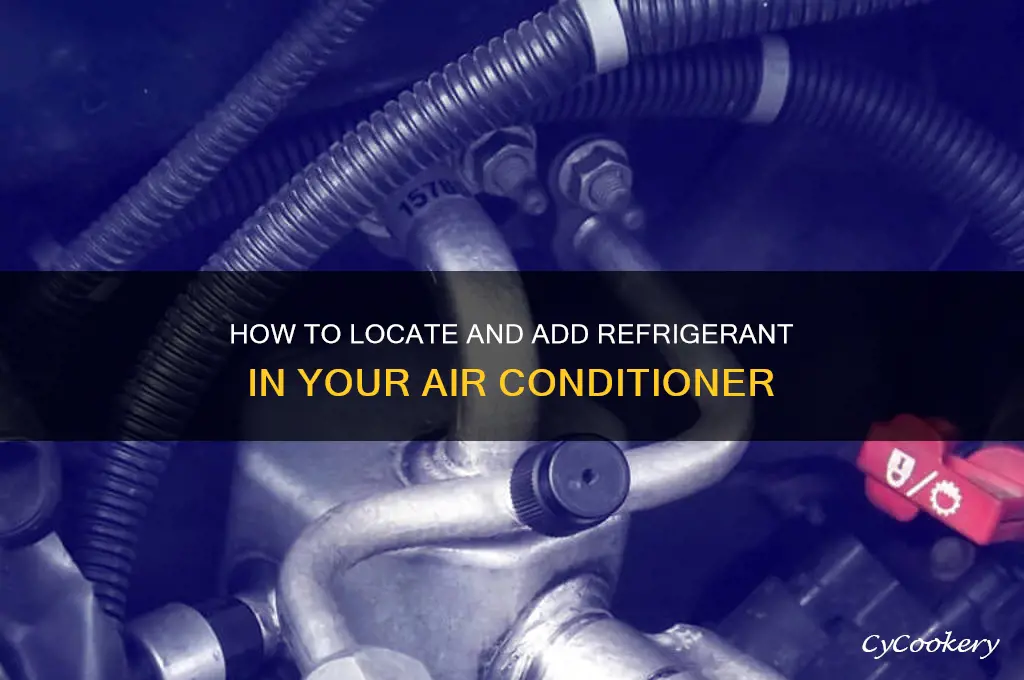 where to put refrigerant in air conditioner