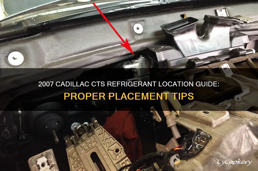 where to put refrigerants 2007 cadillac cts