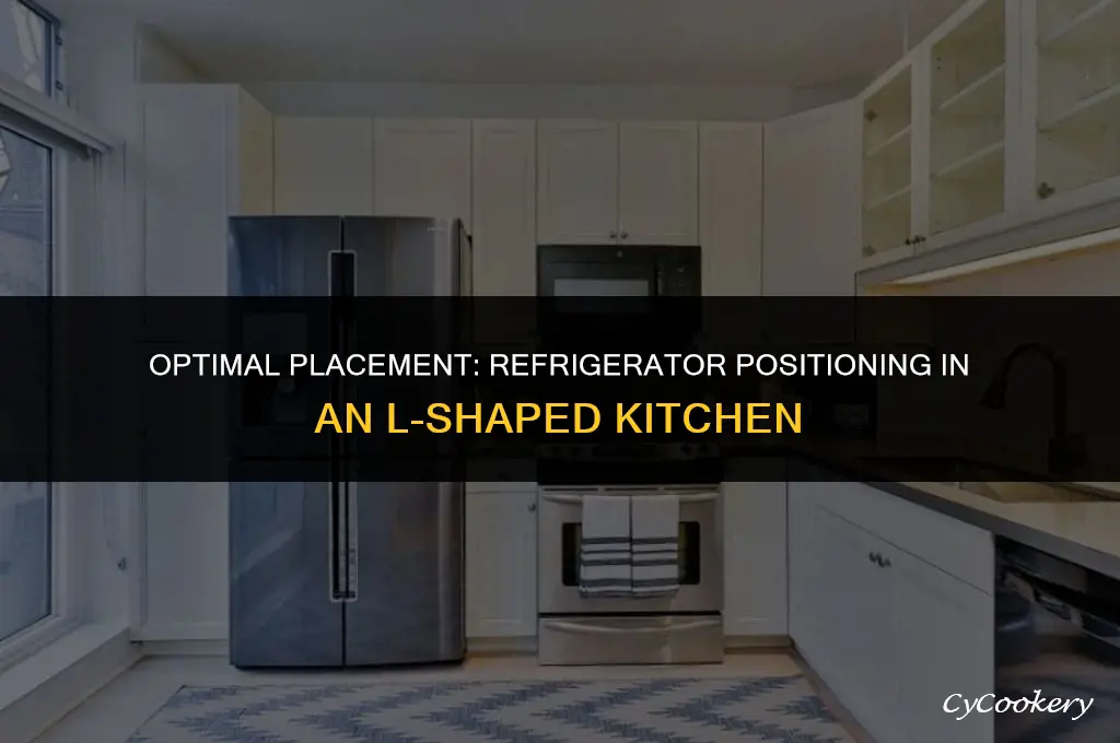 where to put refrigerator in l-shaped kitchen