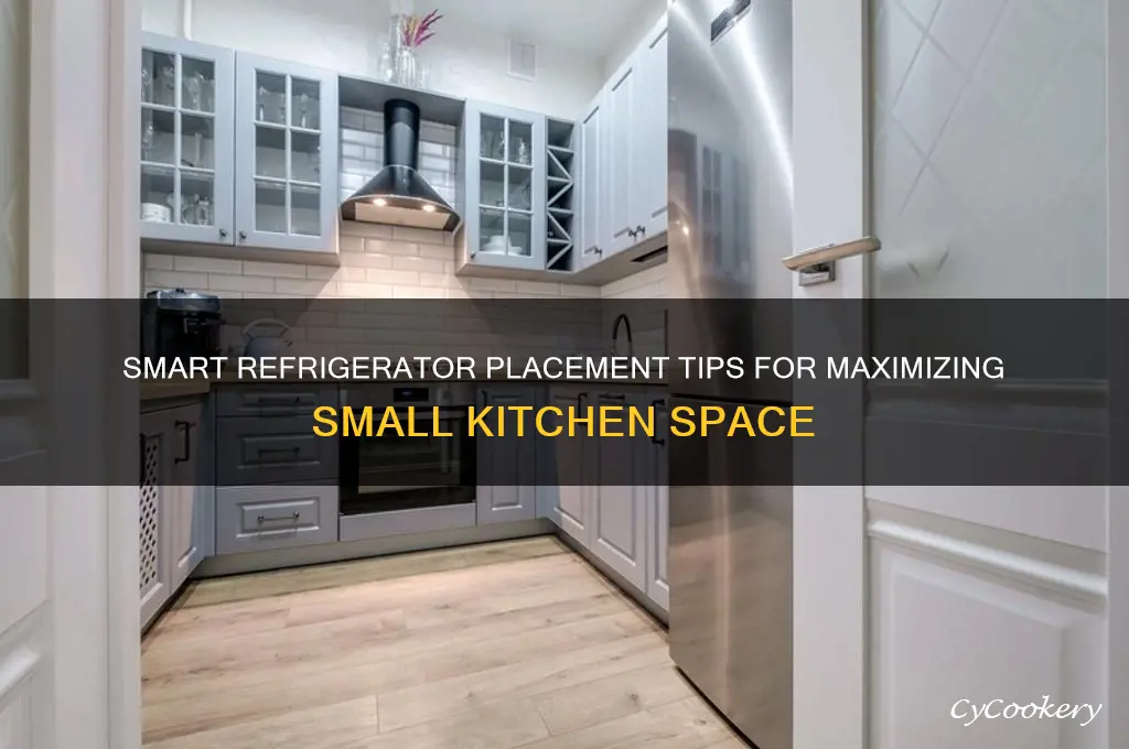 where to put refrigerator in small kitchen