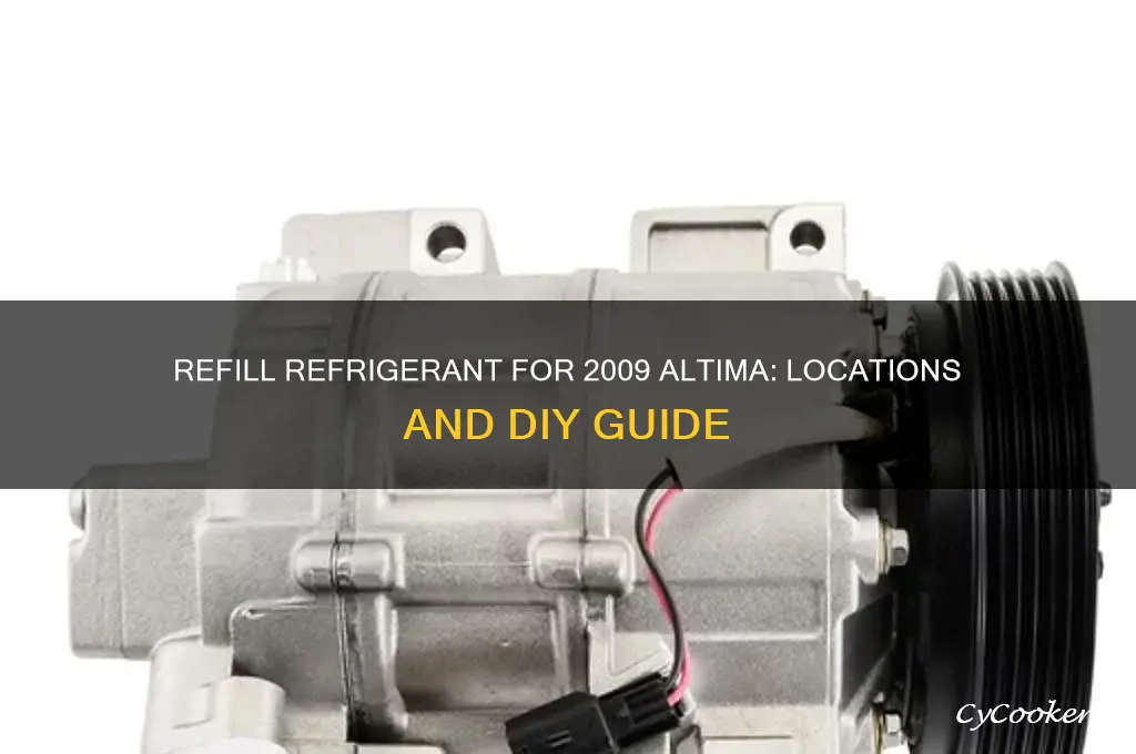 where to refill refrigerant on 09 altima