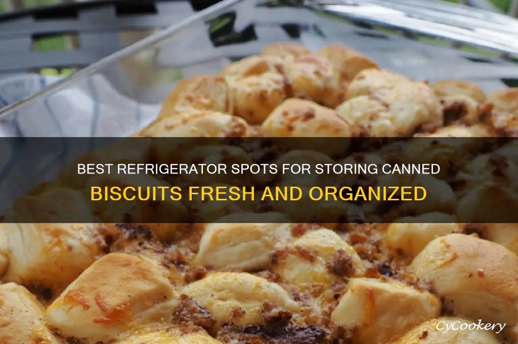 where to store canned buscuits in the refrigerator