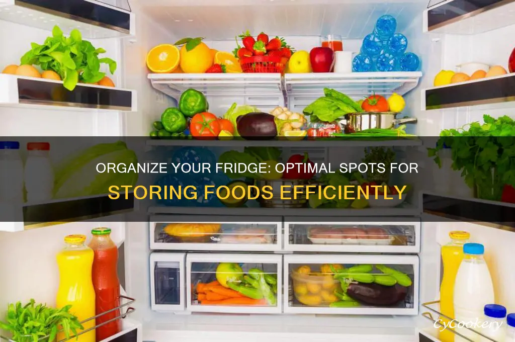 where to store foods in the refrigerator
