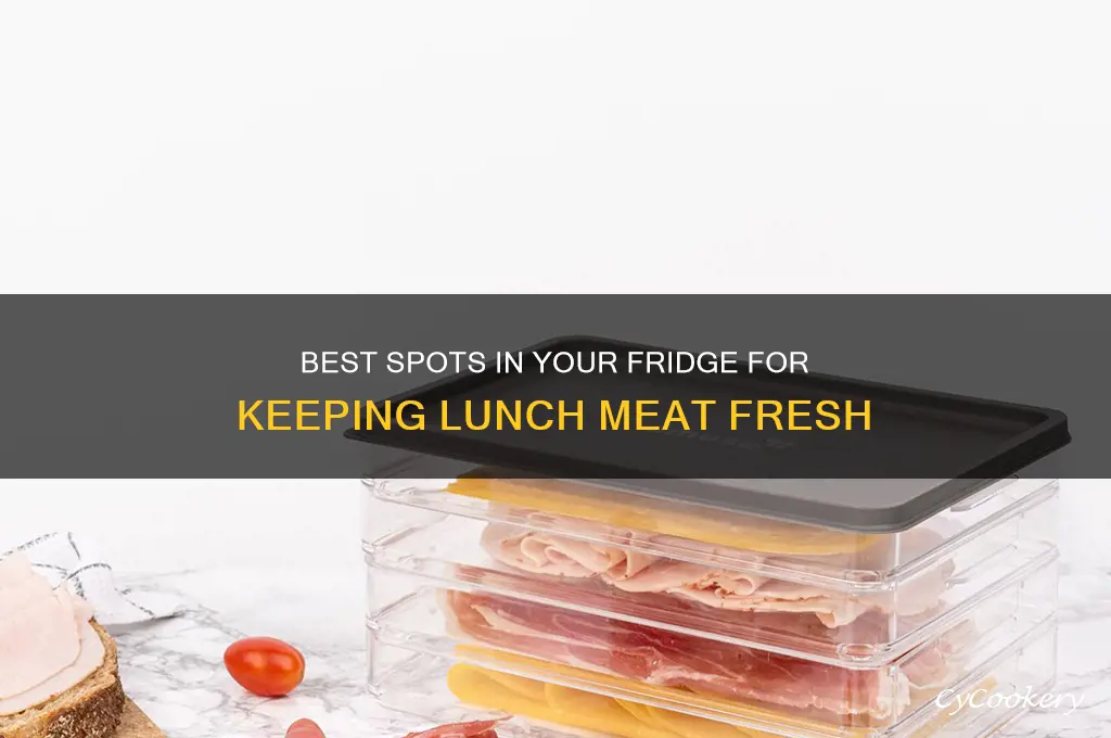 where to store lunch meat in refrigerator